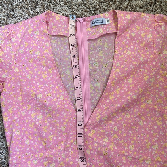 Beginning Boutique pink floral mini dress Size 8 - Picture 10 of 12